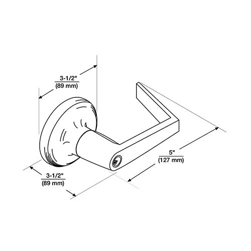 楽らんヒアリング Accentra (formerly Yale) AU 5301LN Grade-2 Passage Lever Set