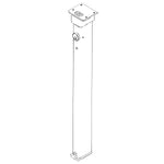 KRM200(F) 7'2" Keyed Steel Removable Mullion for 1800/2100/6000/7100 Series Exit Devices