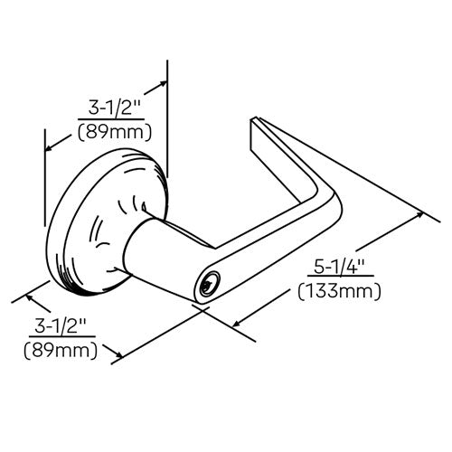 Accentra (formerly Yale) AU 4755LN Grade-1 Single Dummy Lever