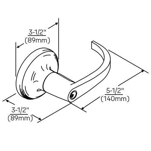 Accentra (formerly Yale) PB 4707LN Grade-1 Entrance Lever Lockset