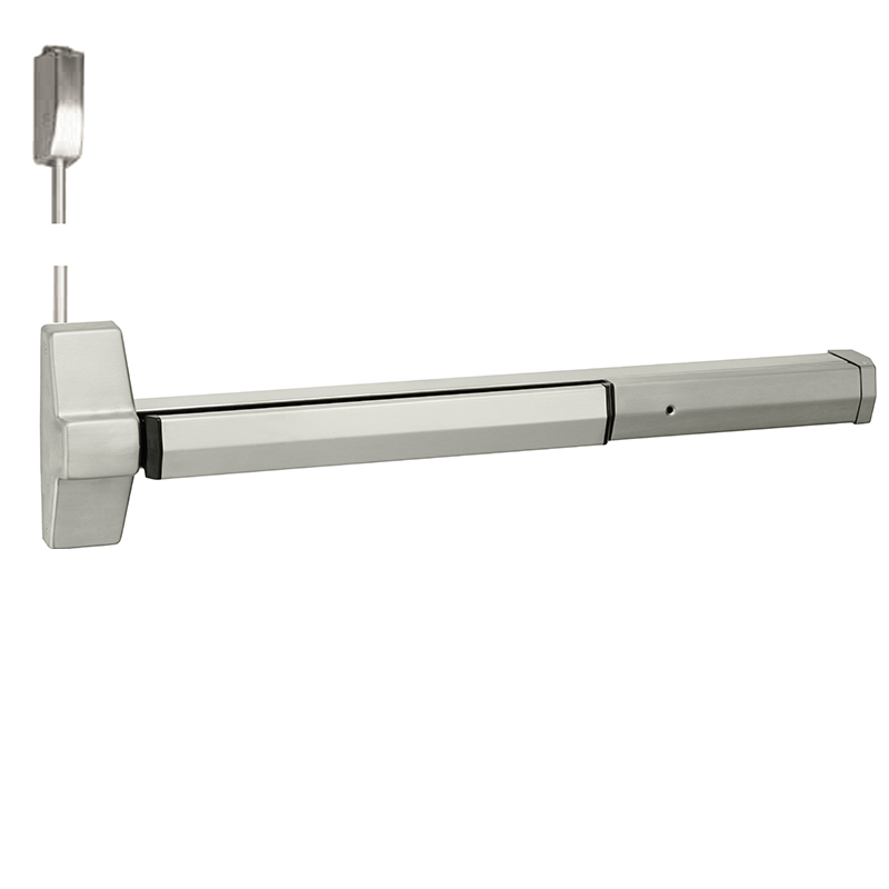 Less Bottom Rod Exit Device Accentra 7170F Fire-Rated Vertical Rod Exit Device (Less Bottom Rod)