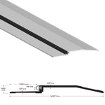 568A Rabbeted Threshold with Neoprene Stop – 6″ Wide x 1/2″ High – Aluminum Mill Finish