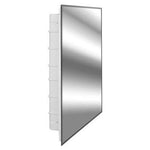 22-2-36-00 Spacecab Media Frameless Recessed Mount Beveled Edge Bathroom Medicine Cabinet, 16" W x 36" L