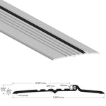 65A Rabbetted Threshold with Silicone Seal - 5" Wide x 1/2" High - Aluminum Mill Finish