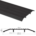 8655D Saddle Threshold – 5″ Wide x 1/2″ High – Dark Bronze Anodized Aluminum