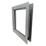 VSLH(G) Galvannealed Slimline Vision Lite Frame for 3/16" to 5/16" Glass, 1-3/4" Thick Door