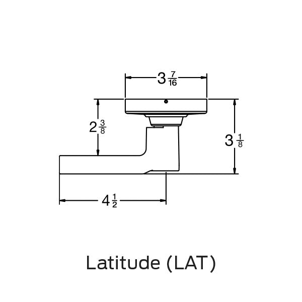 Schlage ND40S LAT (Latitude) Grade-1 Privacy Lever Lock