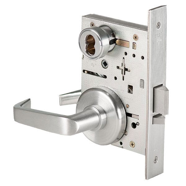 Best 45H7D Grade 1 Storeroom Mortise Lock, Less SFIC Core