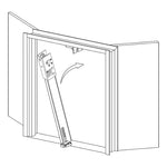 KRM Keyed Removable Steel Mullion for 1000R/2000R Series Rim Devices