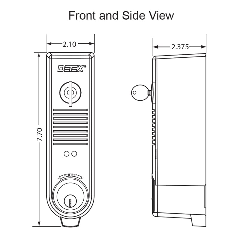 Detex EAX-500 Battery Powered Door Exit Alarm