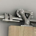 PREMSLIDE-WD-T2 Premium Sliding Barn Door Hardware for Wood Doors