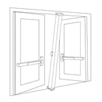 9954 7'3" Fire-Rated Steel Mullion