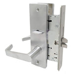 MA301 DN Privacy Mortise Lock, Dane Lever, Napa Escutcheon