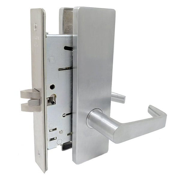 Falcon MA101 DN Passage Mortise Set with Dane-Napa Lever Trim