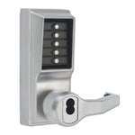 L1076 Simplex Mechanical Pushbutton Entry/Privacy Lockout Lever Lock with Key Override