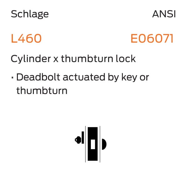 Schlage L460P Cylinder X Thumbturn Mortise Deadbolt Lock schlage-l460p-cylinder-x-thumbturn-mortise-deadbolt-lock