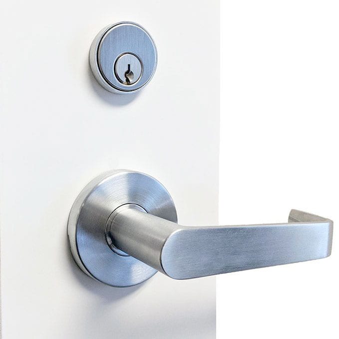 Falcon MA531L DG Apartment Mortise Lock, Dane Lever, Gala Rose