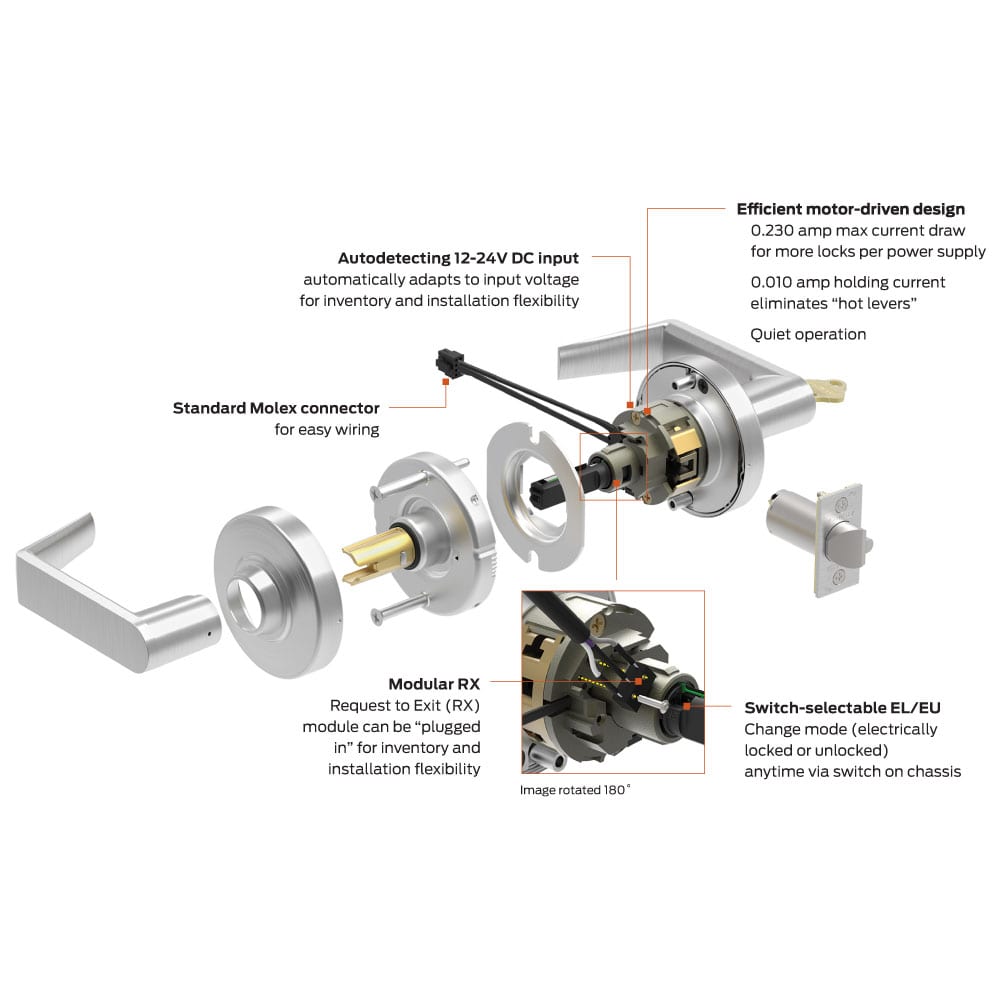 Schlage ND80PDEU RHO (Rhodes) Electrified Storeroom Lever Lock