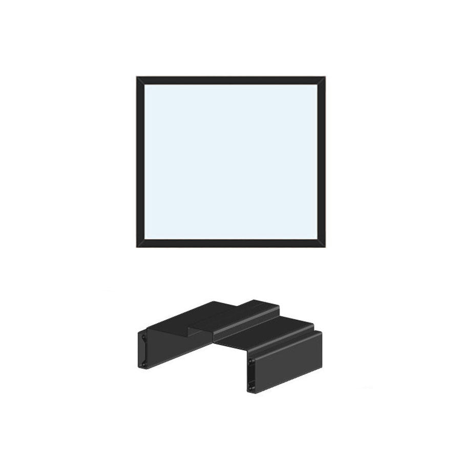 Timely 53S Prefinished Steel Borrowed Lite, Interior Window Frame