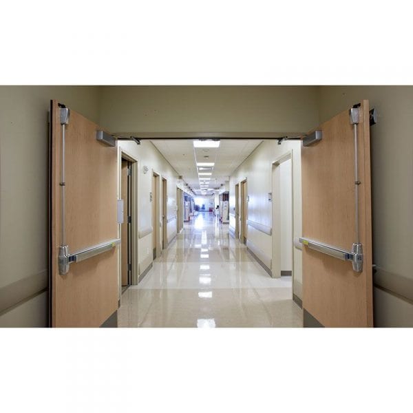 Less Bottom Rod Exit Device Von Duprin 9927EO-F-LBR Fire-Rated Vertical Rod Exit Device
