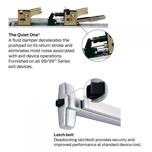 Von Duprin 99L Heavy-Duty Rim Exit Device with Lever Trim