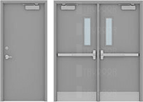 Fire Rated Commercial Steel Doors Metal Fire Doors