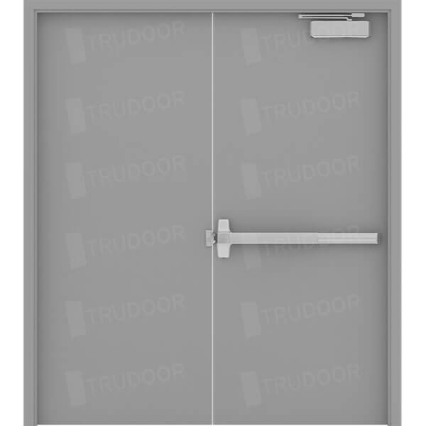 Commercial Steel Double Doors Hollow Metal Door Pair