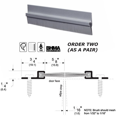 Commercial Door Weatherization Thresholds Weatherstrip Sweeps
