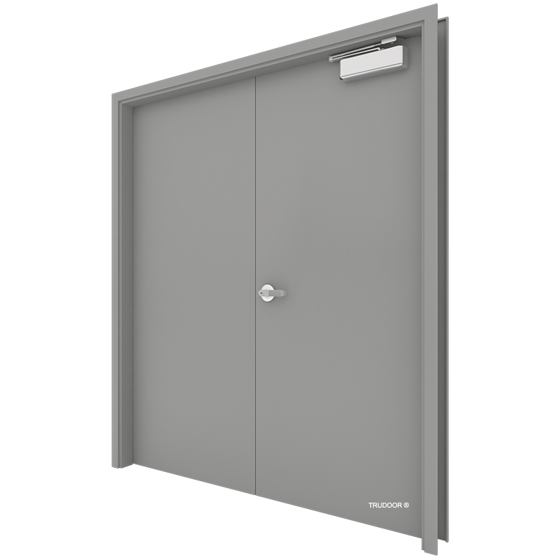 Commercial Steel Double Doors Hollow Metal Door Pair