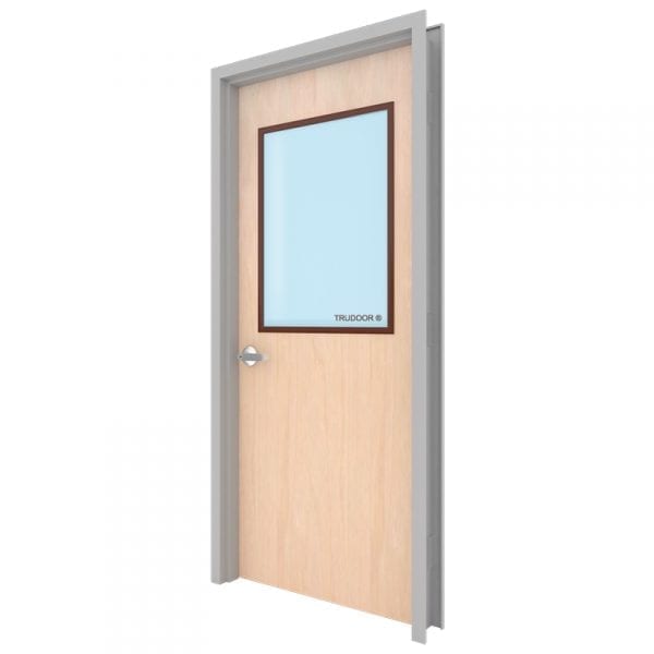 Commercial Wood Doors with Glass Lite Kits